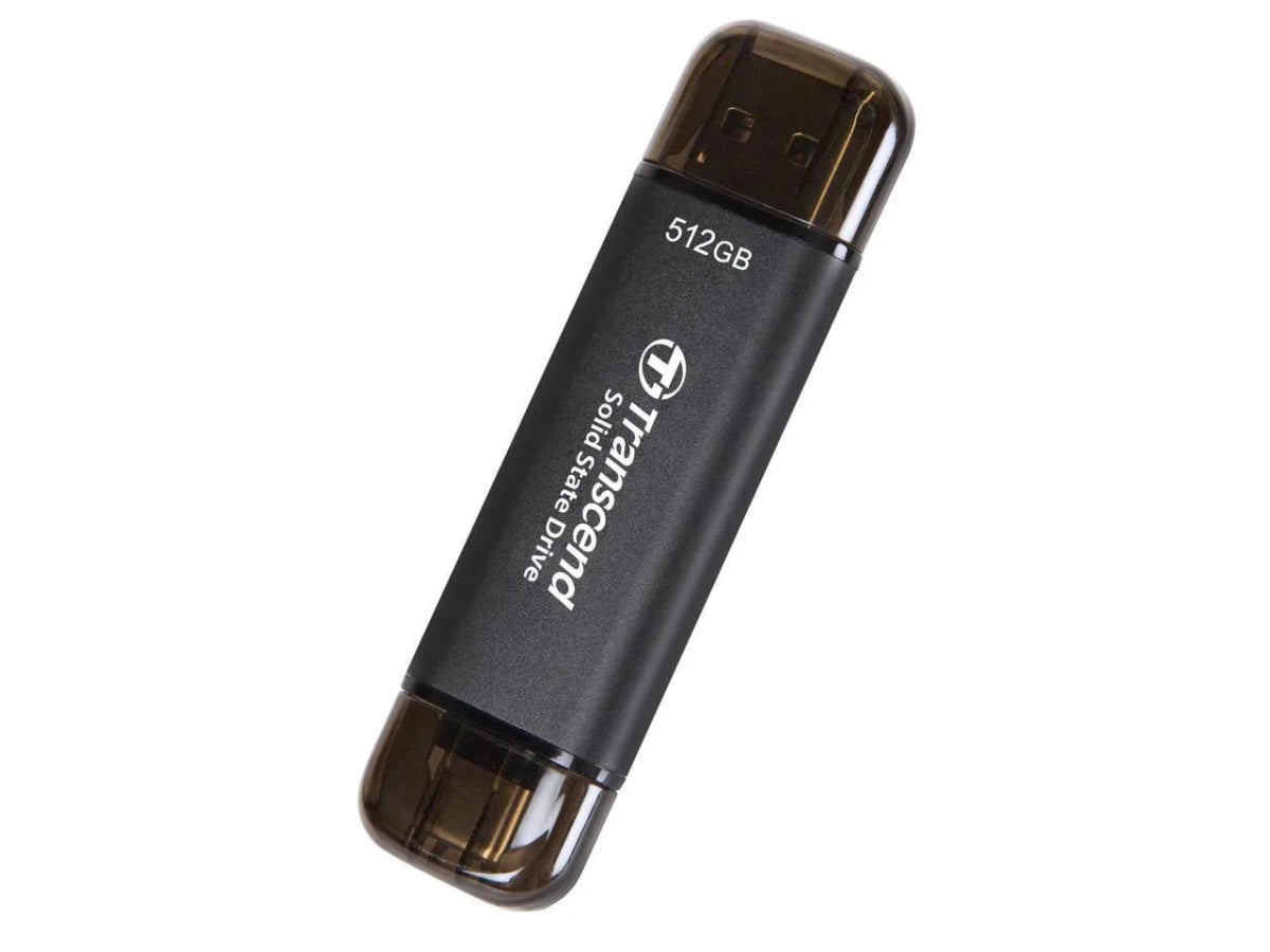 TRANSCEND 512GB ESD310C EXTERNAL SSD USB 10GBPS TYPE C/A TS512GESD310C | GigaHertz