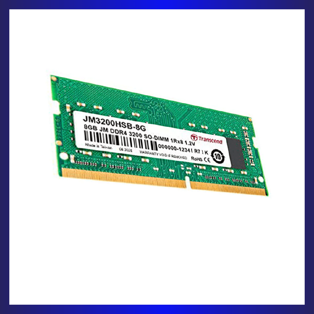 Transcend Jetram 8GB DDR4 3200MHZ CL22 SODIMM (JM3200HSB-8G) | GigaHertz