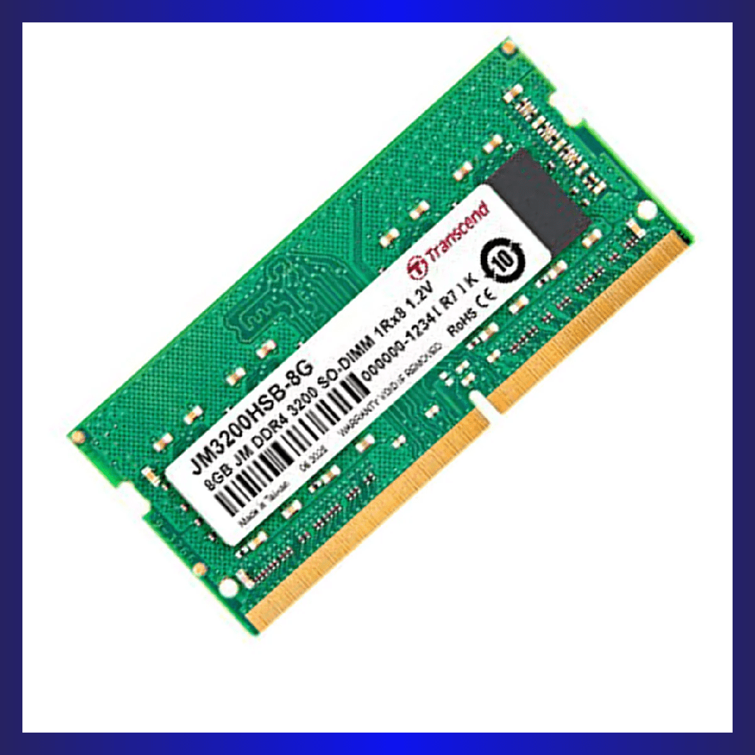 Transcend Jetram 8GB DDR4 3200MHZ CL22 SODIMM (JM3200HSB-8G) | GigaHertz