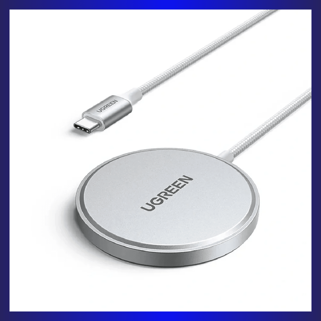 UGREEN 15W 1.5m USB-C Wireless Magnetic MagSafe Charger (Black) (30233) | GigaHertz