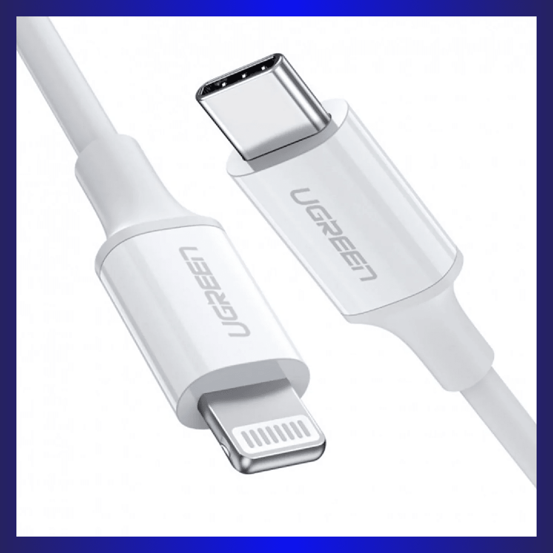 UGREEN 3A USB C to Lightning Cable 1m (White) (10493) | GigaHertz