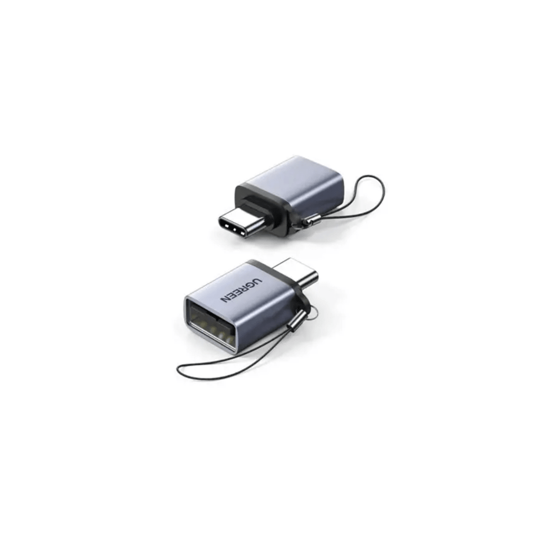 UGREEN 50283 Type C to USB 3.0 A Adapter Cable with Lanyard (Space Gray) | GigaHertz