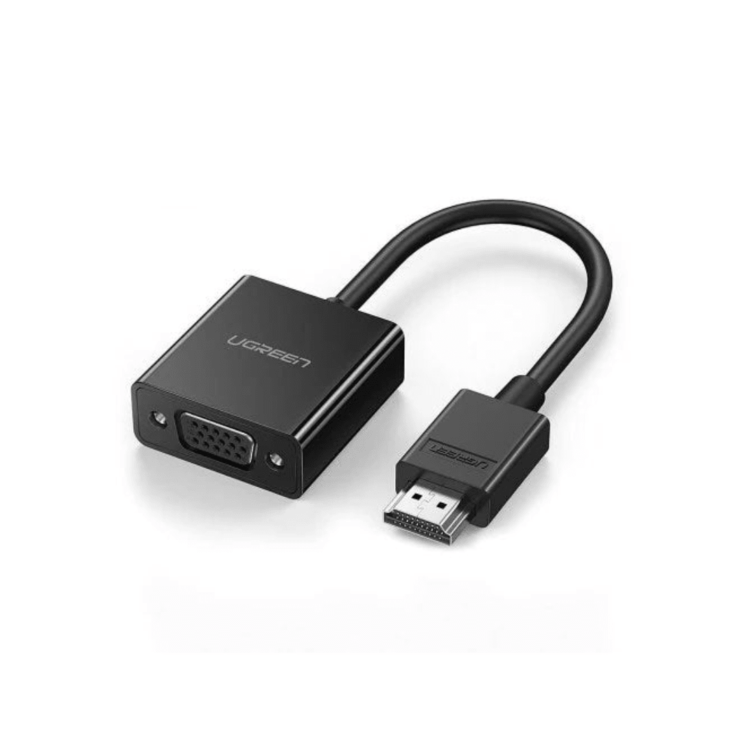 UGreen HDMI To VGA Converter with Audio - 25cm (Black) | GigaHertz