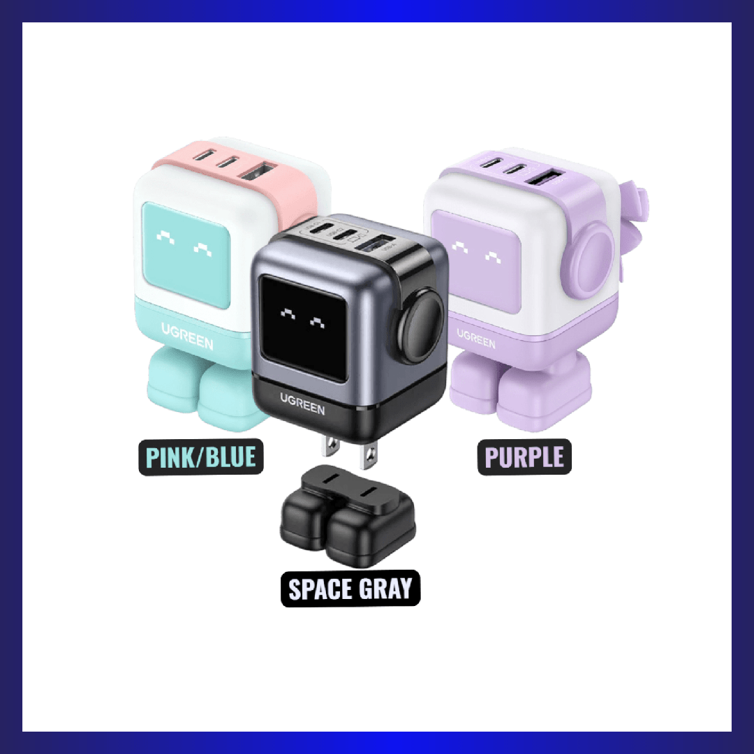 Ugreen Nexode Robot GaN 65W 3Port USB-C Charger | GigaHertz