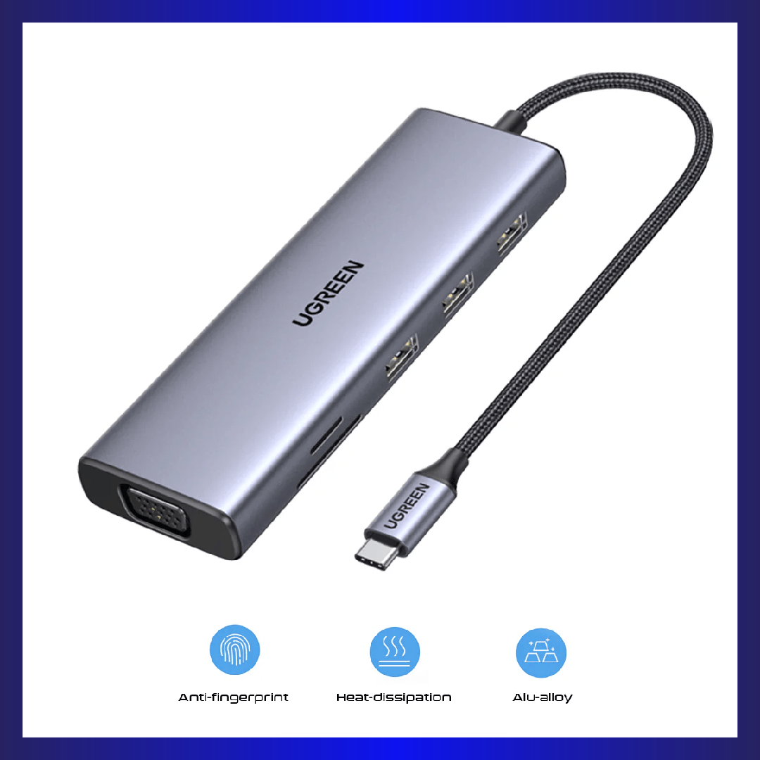 UGREEN USB-C 9-In-1 Multifunction Adapter - 15cm [CM498/15600]