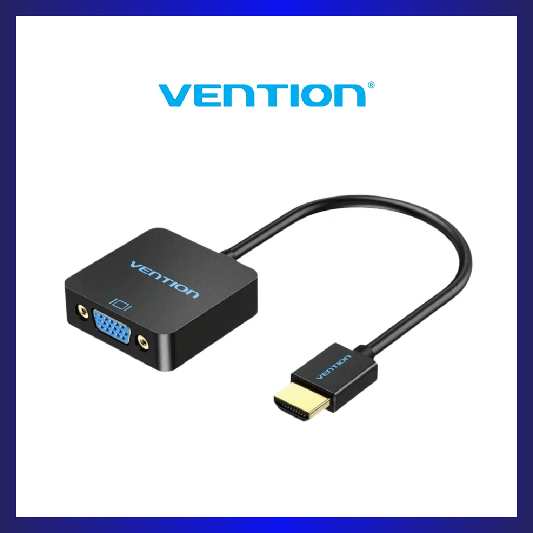 Vention HDMI Male to VGA Female Adapter with Audio and Micro-USB Power Support (ACRBB-SCB) | GigaHertz