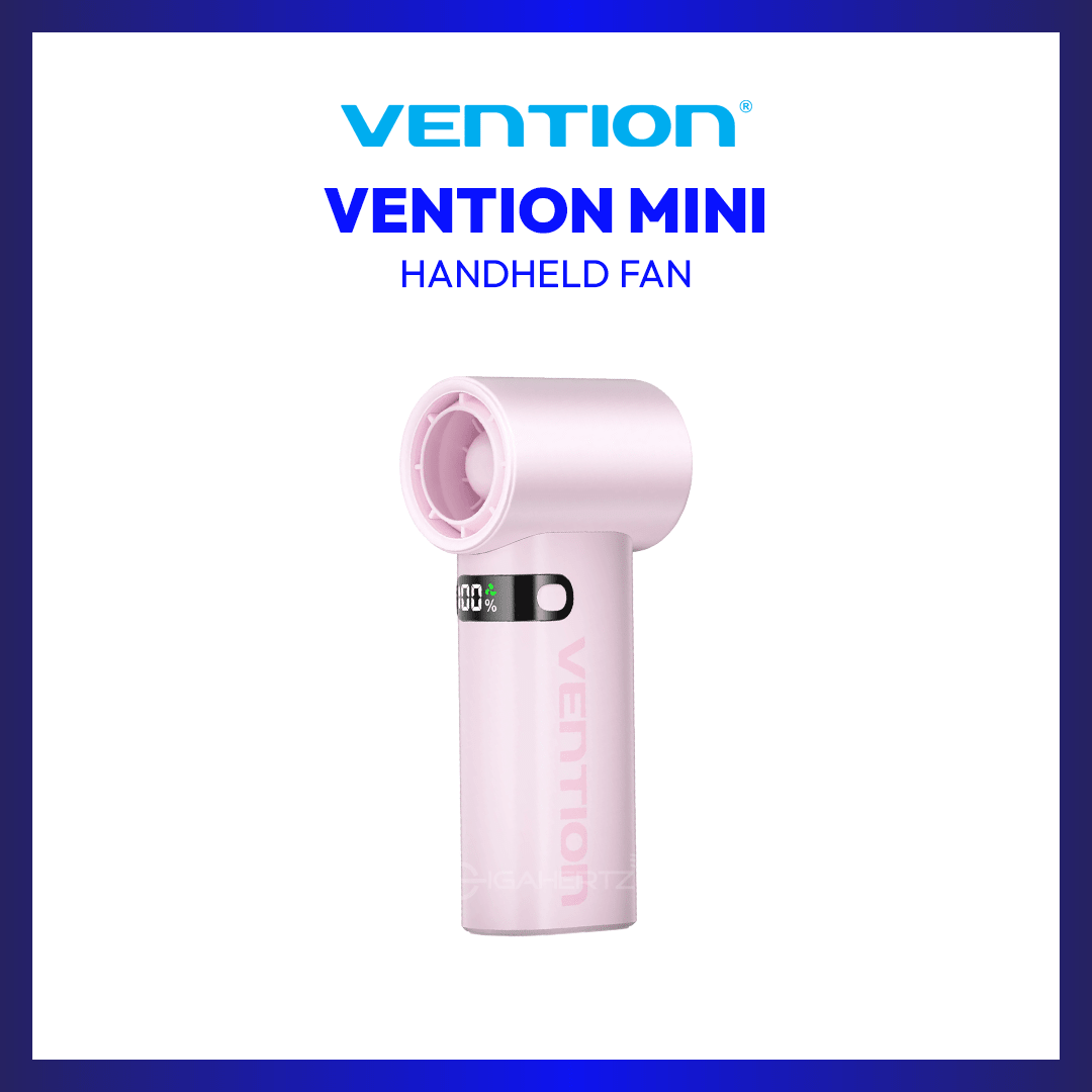 VENTION MINI HANDHELD FAN PBEP0 3000MAH (Pink) | GigaHertz