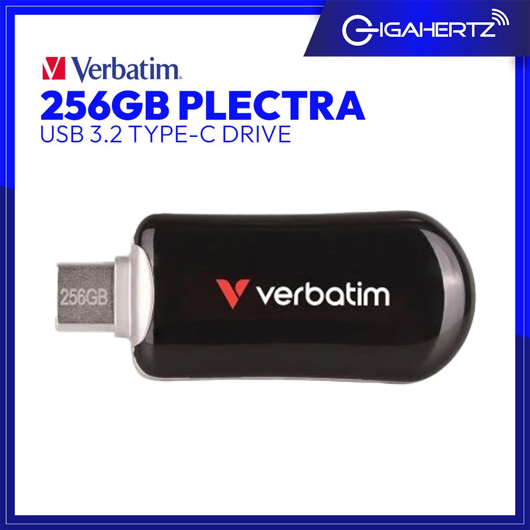 VERBATIM 256GB PLECTRA USB 3.2 TYPE-C DRIVE | GigaHertz