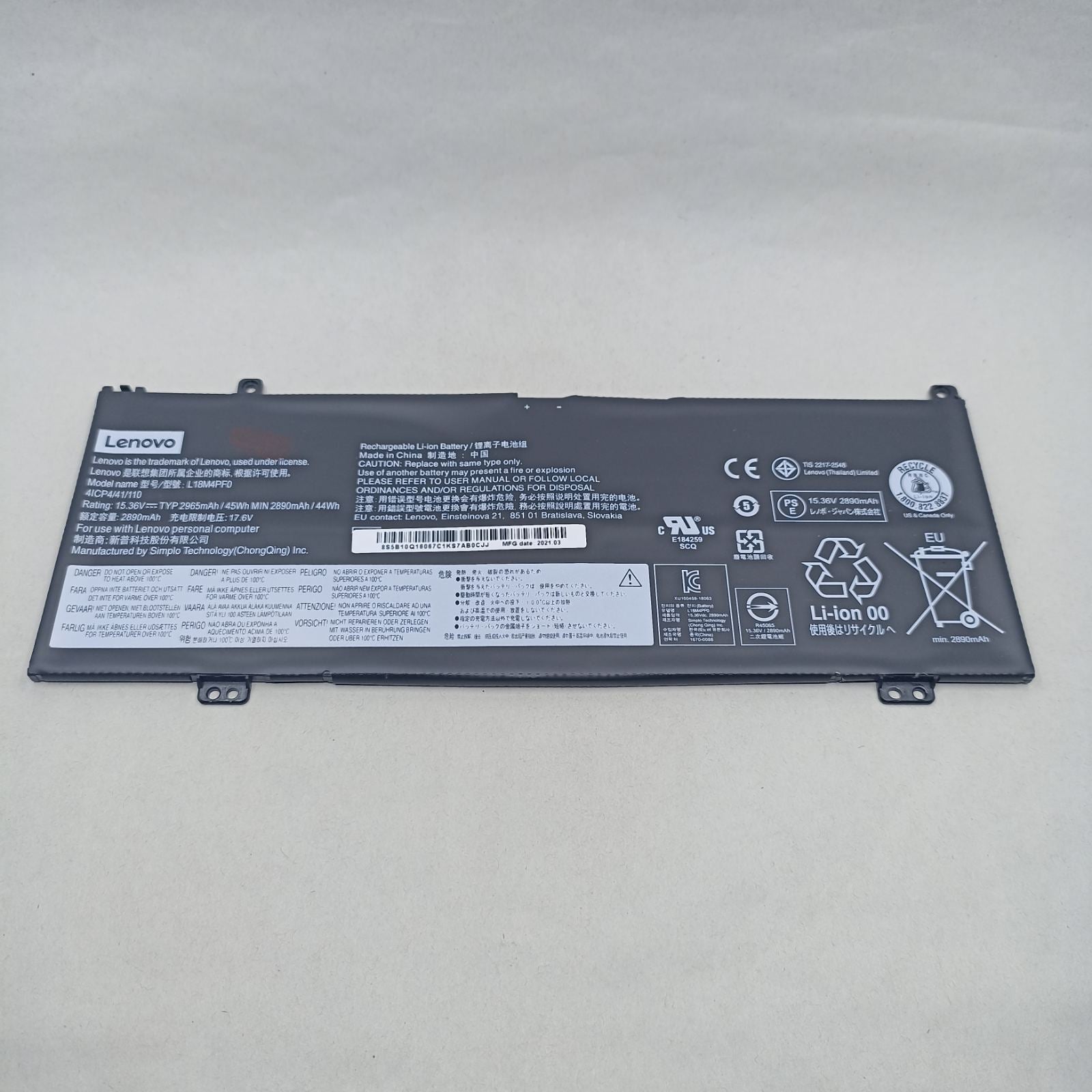 Replacement Battery for Lenovo ThinkBook 13S-IWL A1