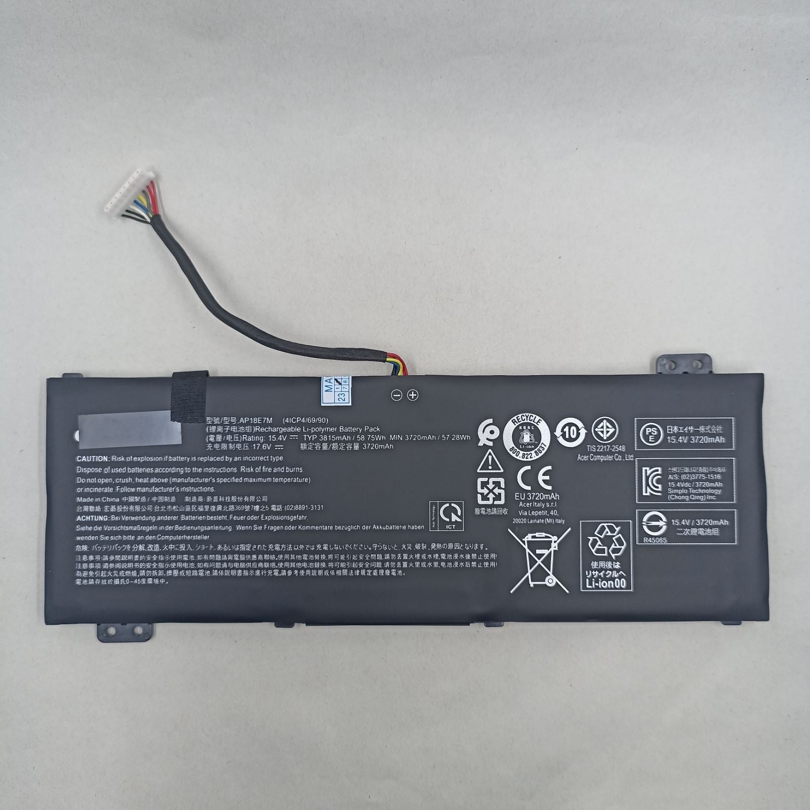 Replacement Battery for Acer AN515-43 A1