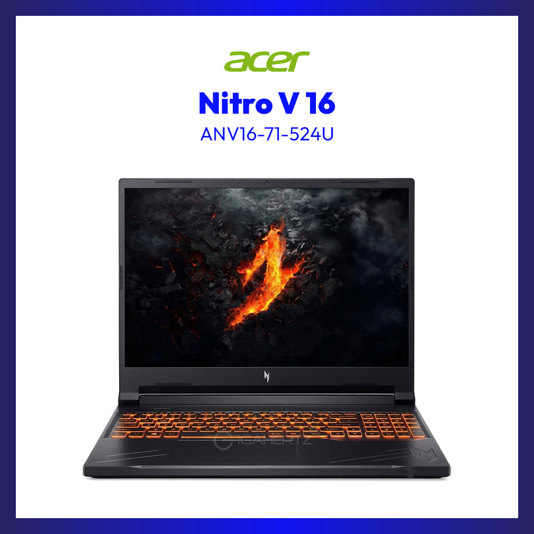 Acer Nitro V 16 ANV16-71-524U | 16in WUXGA IPS 165Hz | Intel Core i5-14450HX | 16GB DDR5 | 512GB SSD | NVIDIA RTX 4050 6GB | Win11
