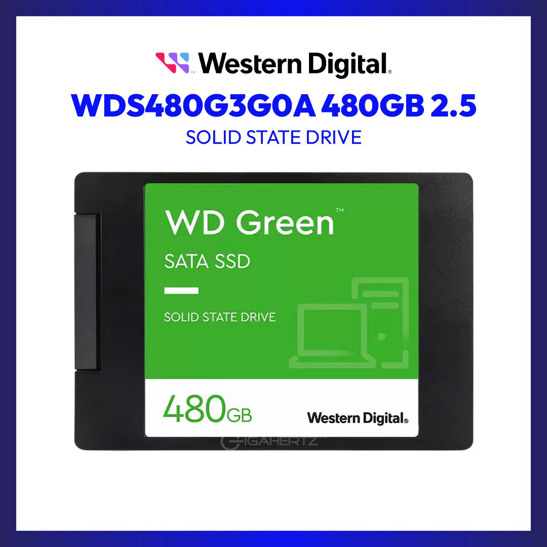 Western Digital 480GB GREEN 2.5" (WDS480G3G0A) Solid State Drive | GigaHertz