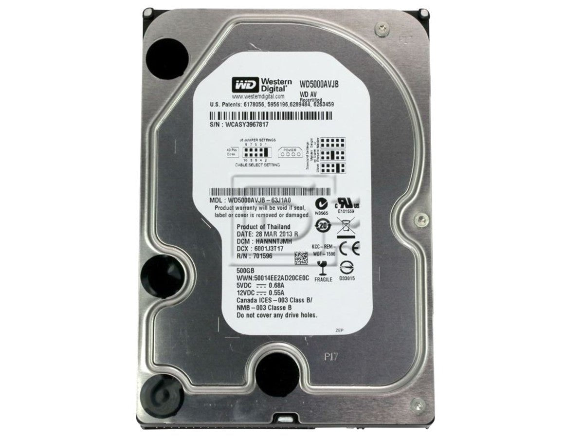 Western Digital WD5000AVJB | Gigahertz