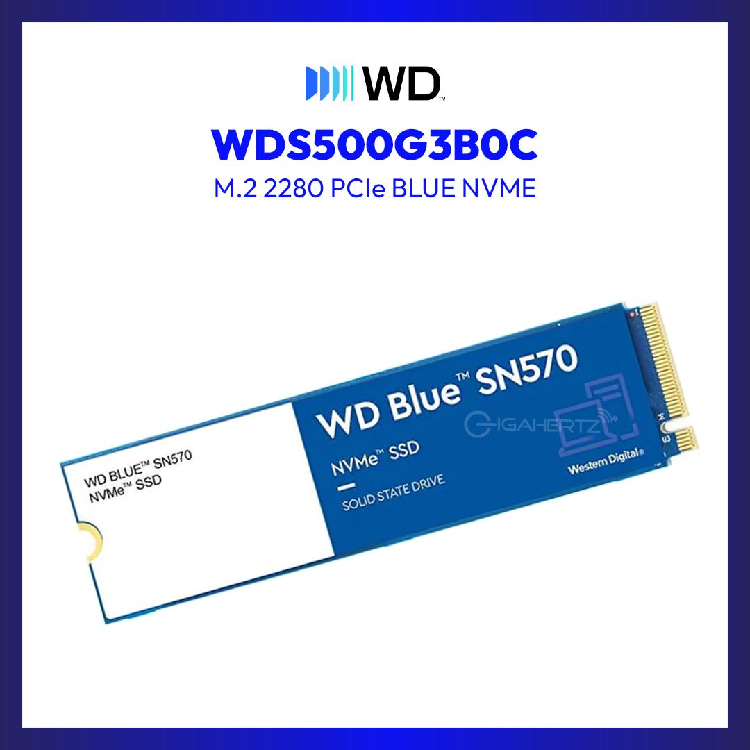 Western Digital WDS500G3B0C 500GB M.2 2280 PCIe BLUE NVME | GigaHertz