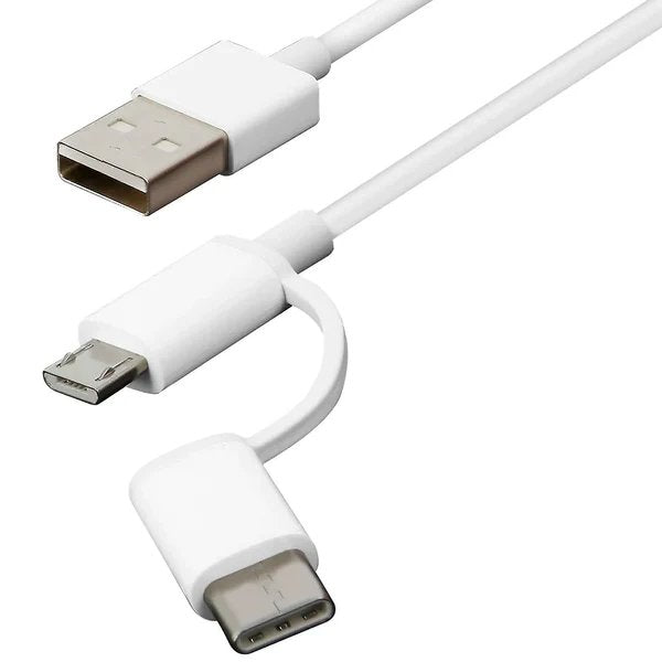 CABLE XIAOMI MI 2 IN 1 USB MICRO USB TO TYPE C - 100 CM 15303 - miniatura 2
