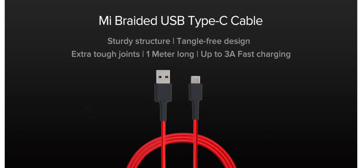 Xiaomi Mi Type - C Braided Cable | Gigahertz