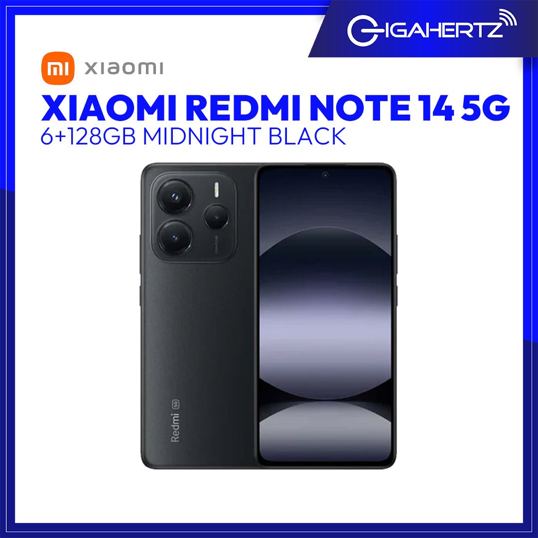 Xiaomi Redmi Note 14 5G (6+128GB) MIDNIGHT BLACK | GigaHertz