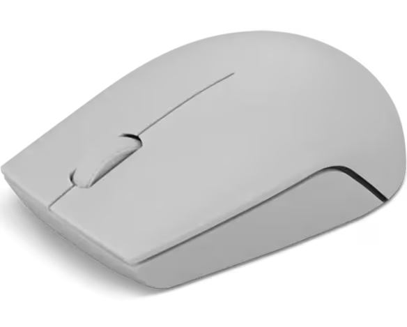 Lenovo 300 Wireless Compact Mouse (Arctic Grey) with battery