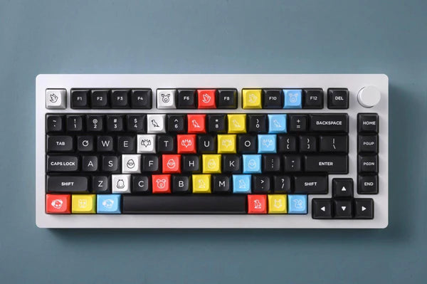 Akko Monsgeek M1 Aluminium Case Mechanical Keyboard Hot-Swappable Gasket DIY Kit (White)