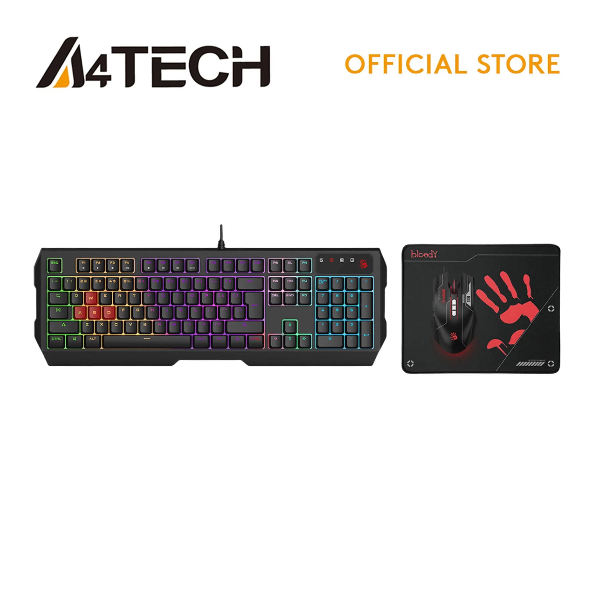 A4Tech B1700 Bloody USB Gaming Keyboard, Pad And Mouse Combo