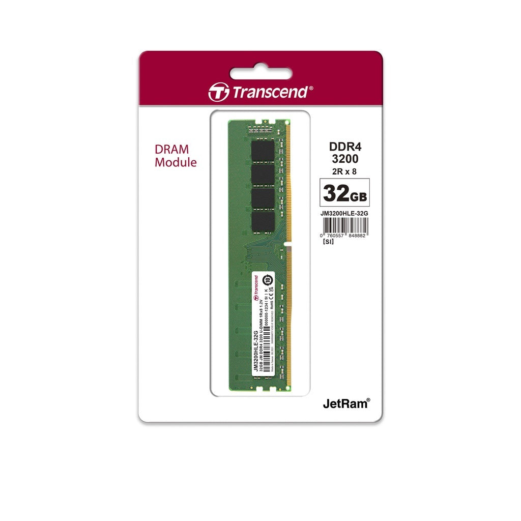 Transcend DDR4-3200 Unbuffered Long-DIMM