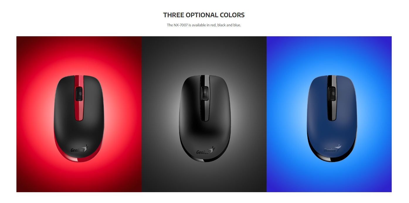 Genius NX-7007 Blueeye 2.4Ghz 1200 Dpi Wireless Mouse