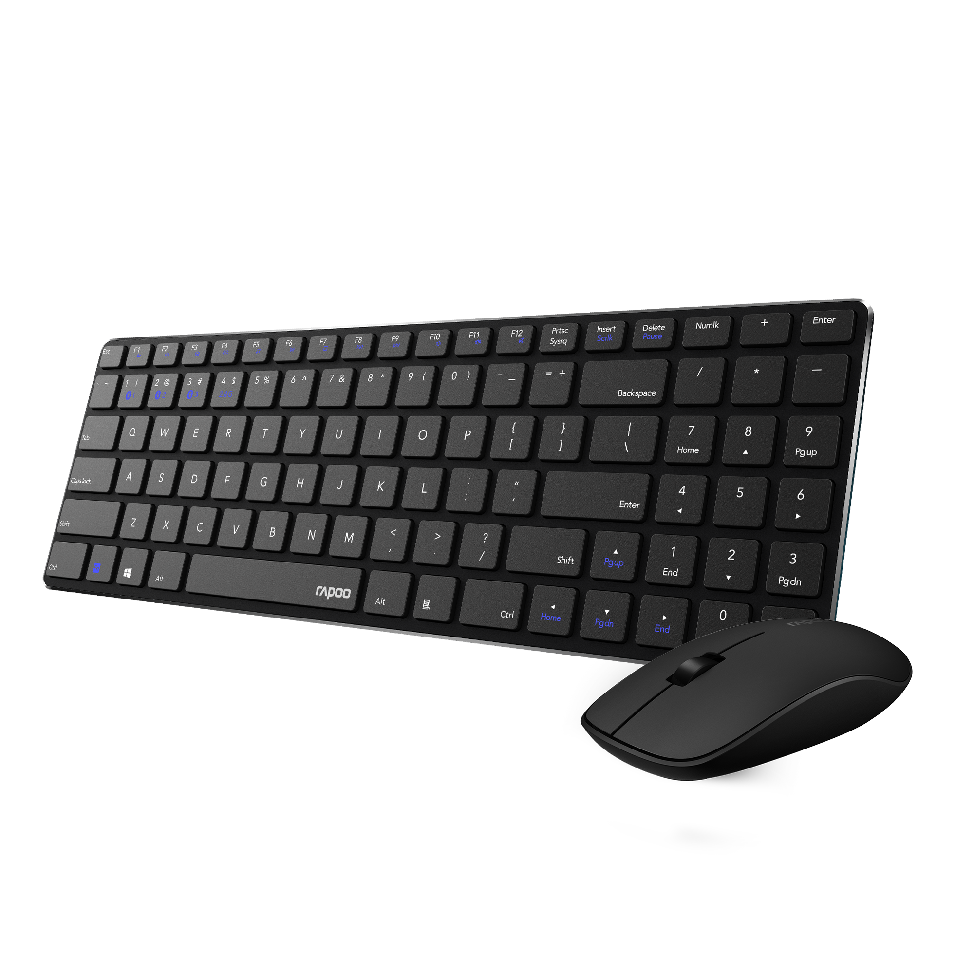 Rapoo 9300M Multi-Mode Wireless Ultra-slim Desktop Keyboard And Mouse Set