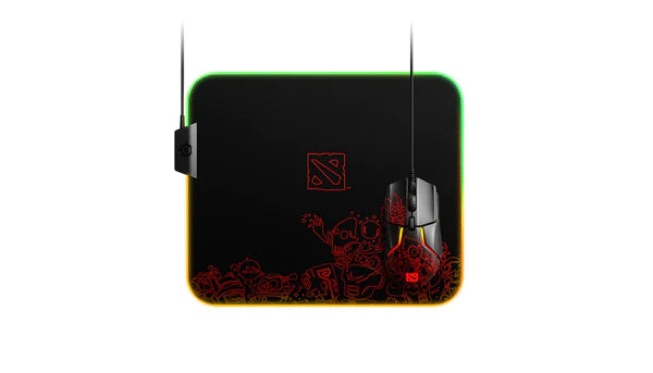 SteelSeries QCK Prism Dota 2 Ti9 Limited Edition Cloth RGB Gaming Mousepad (PN63832)