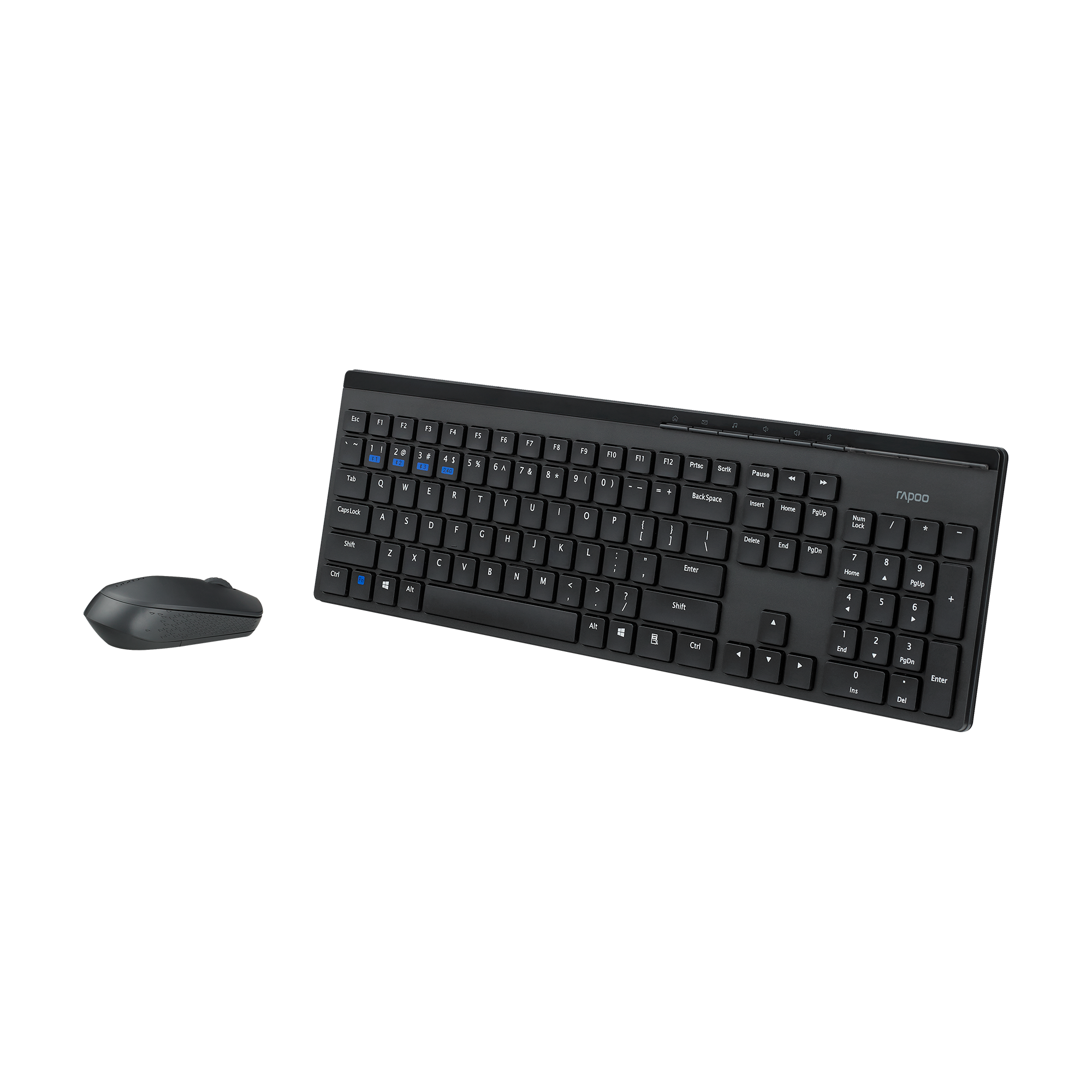 Rapoo 8110M Multi-Mode Wireless Desktop Keyboard And Mouse