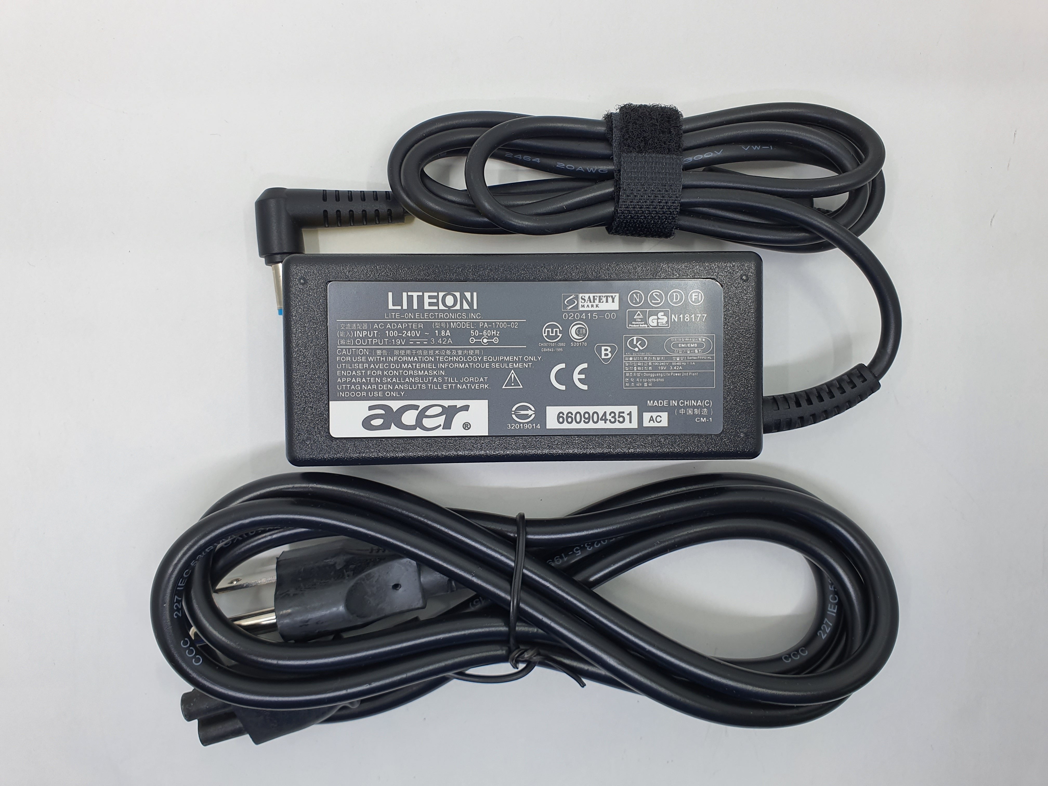 Acer Adapter 65W 19V 5.5 X 2.5 RP A1