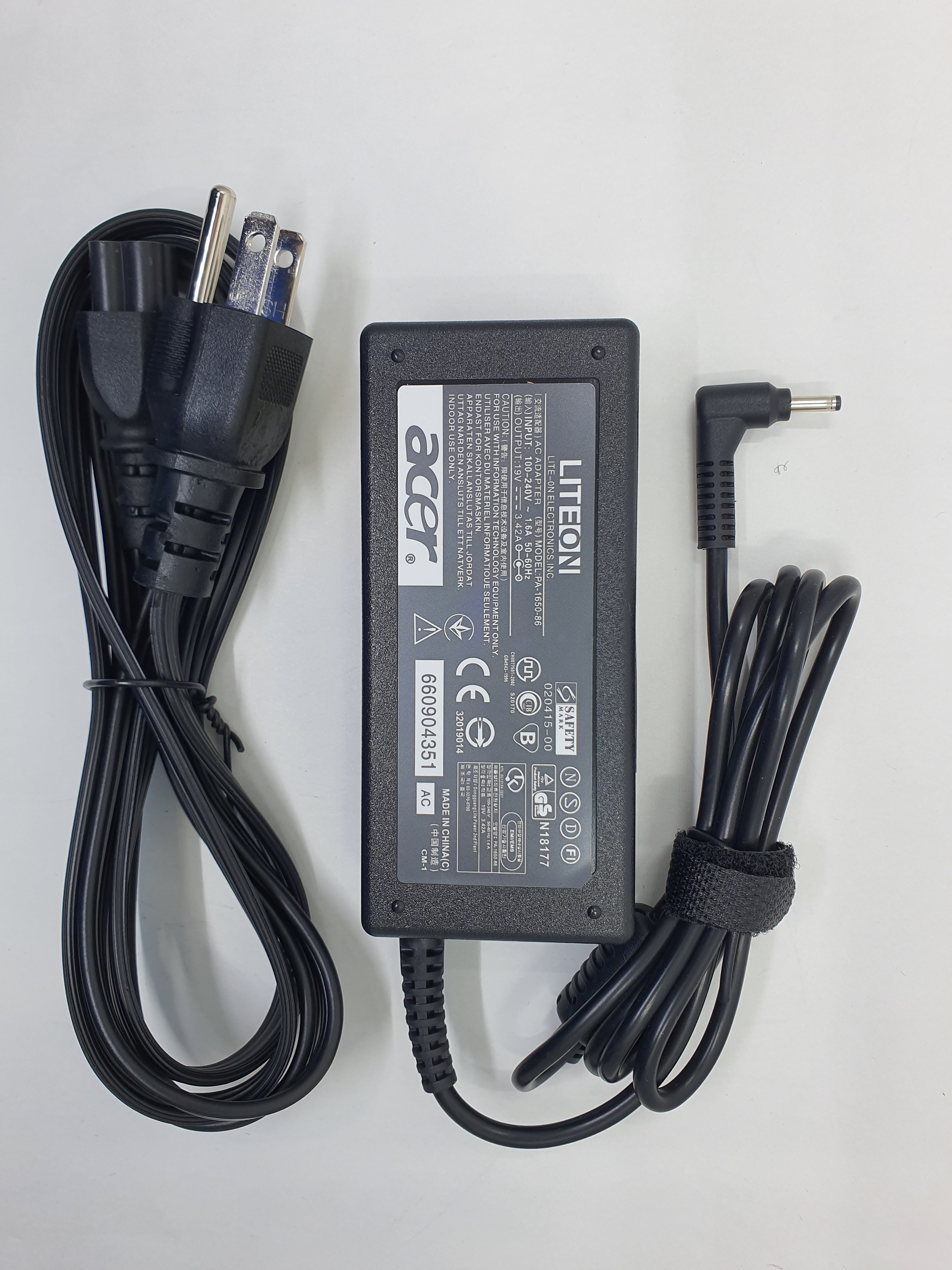 Acer Adapter 65W 19V 3.0 x 1.0 RP A1