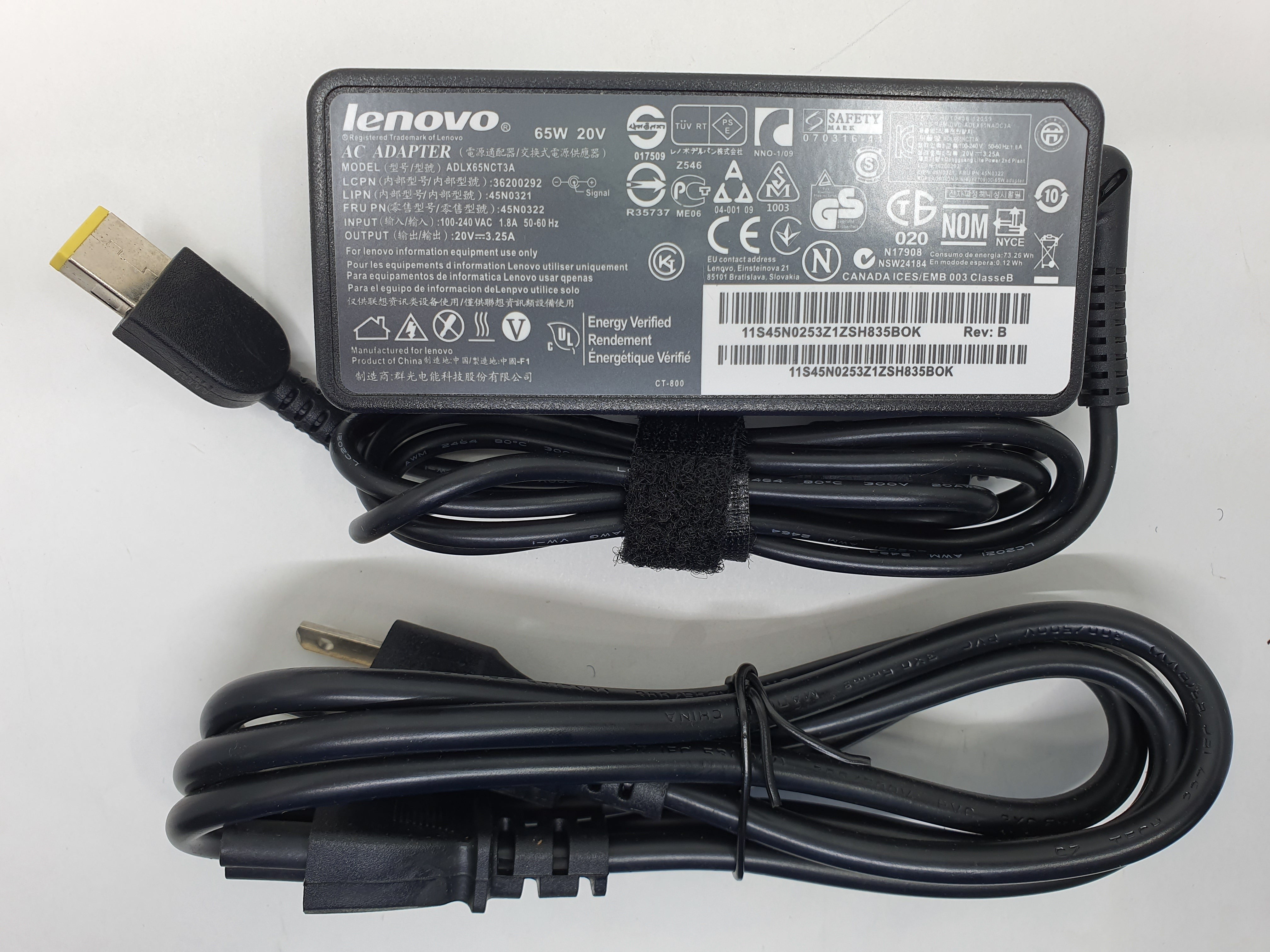 Lenovo Adapter 65W USB Port A1