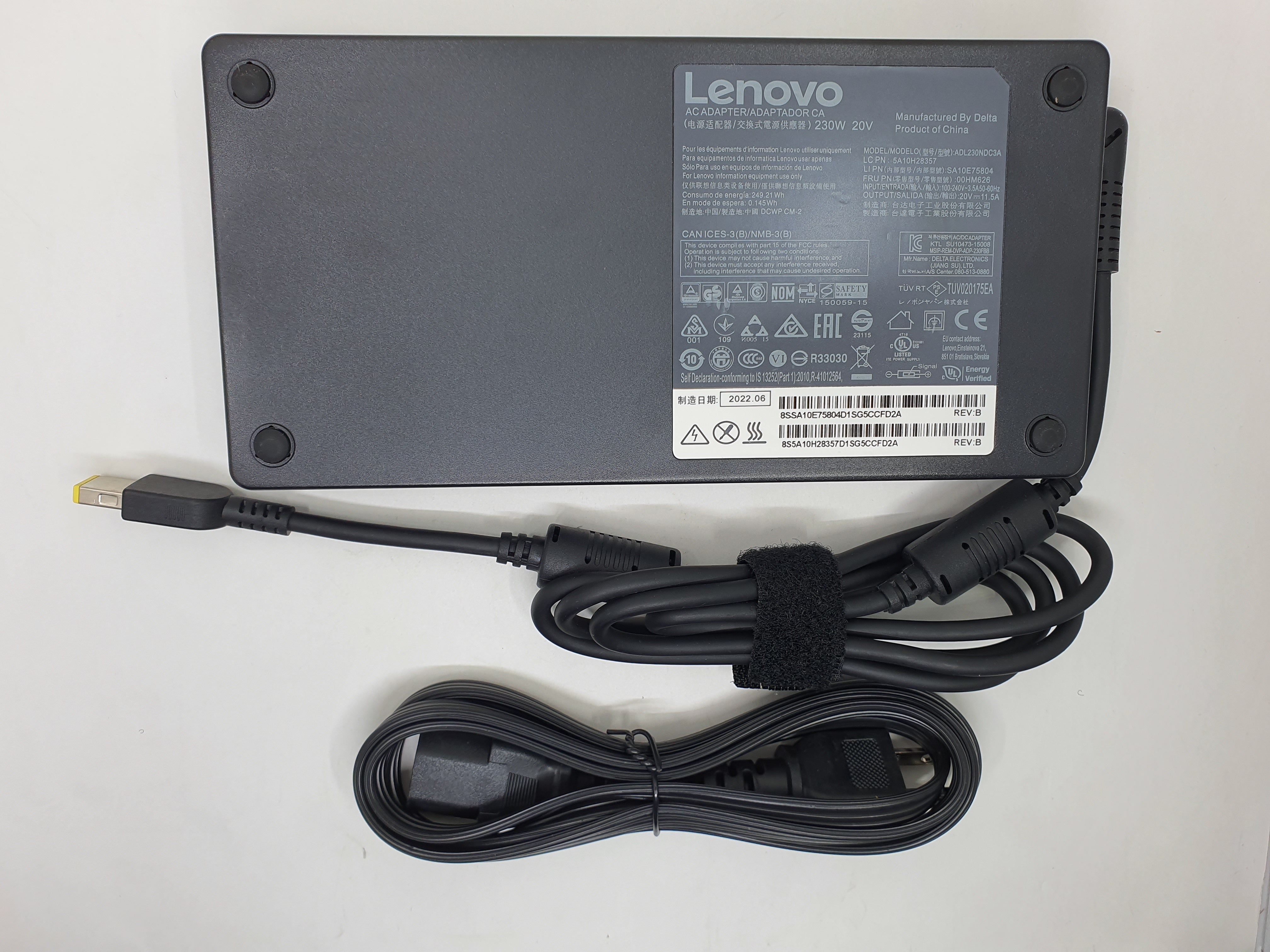 Lenovo Adapter 230W 20V USB Port