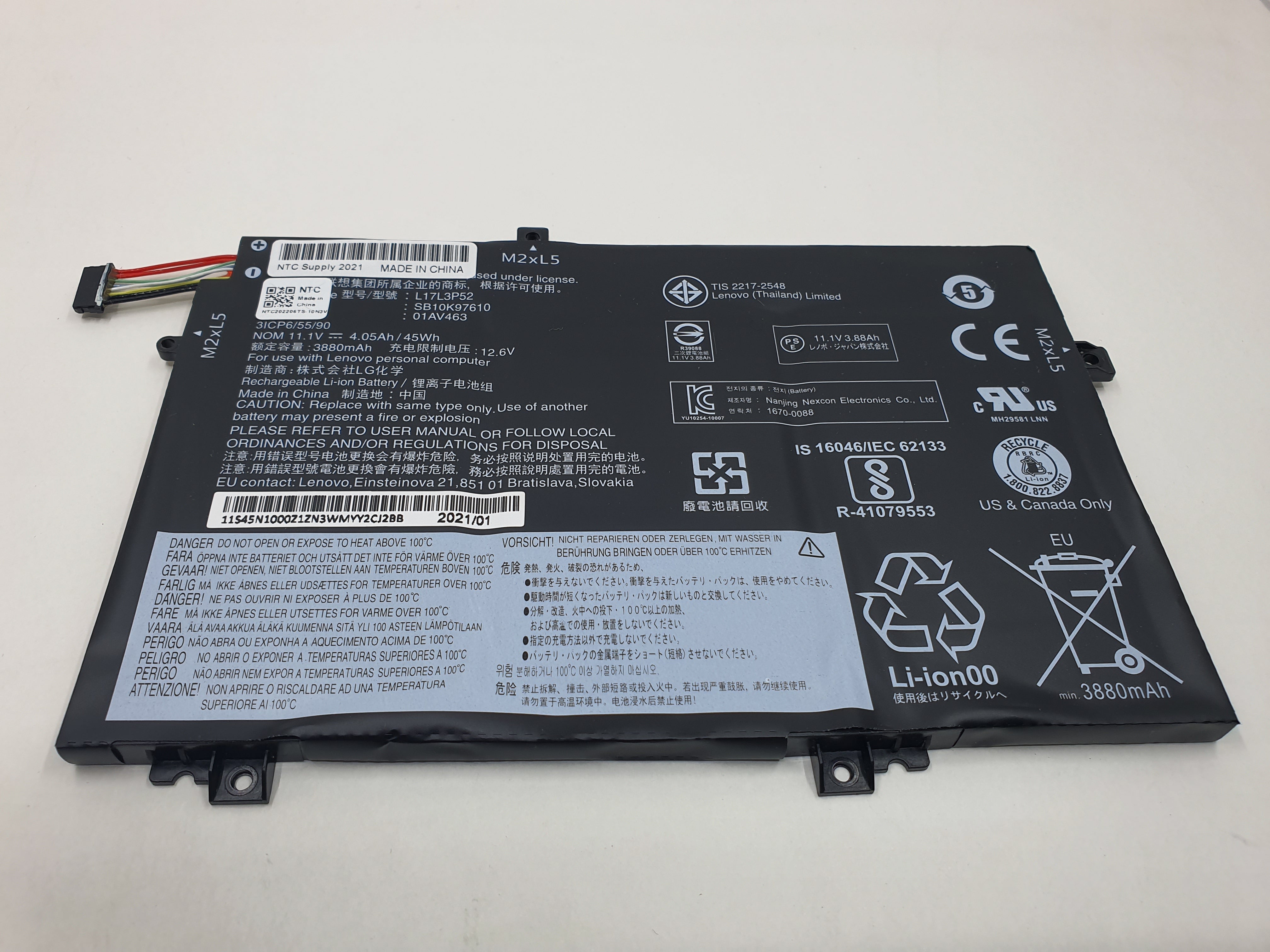 Lenovo Battery L14 WL - For Replacement Lenovo ThinkPad L14