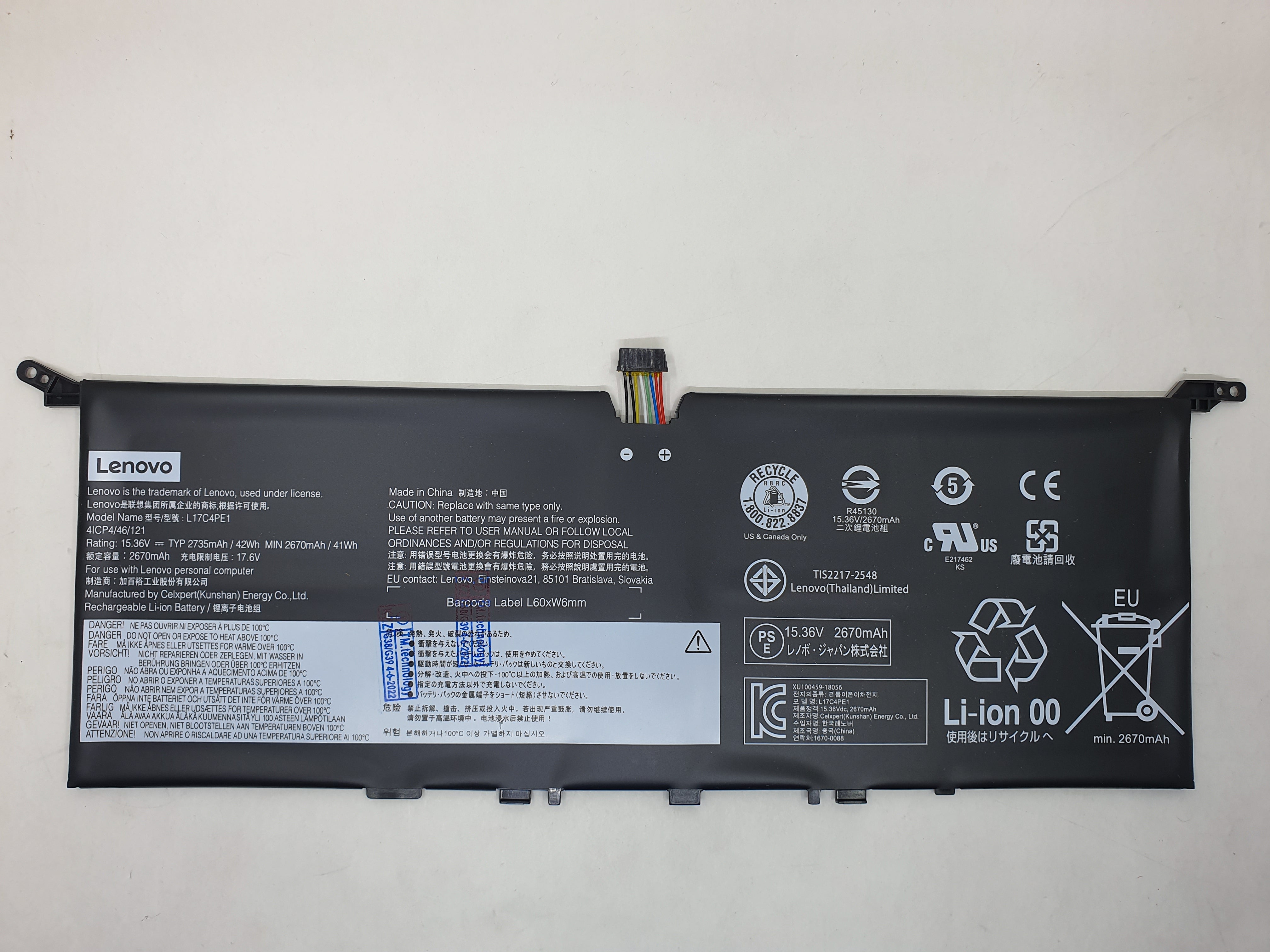 Lenovo Battery Yoga S730-13IWL A1 for Replacement - Lenovo YOGA S730-13IWL
