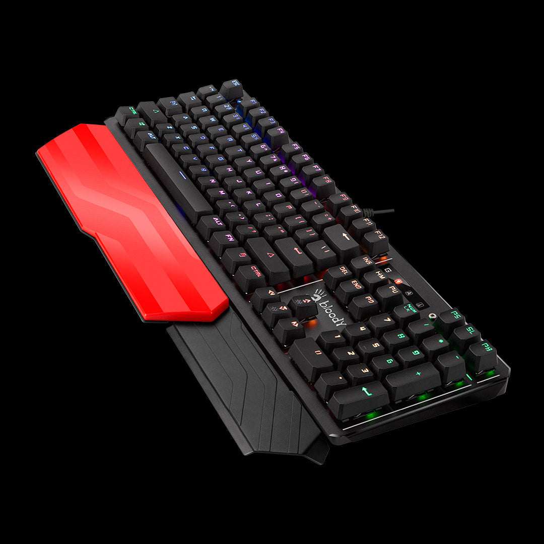 A4Tech B975 Bloody Full Mechanical Light Strike RGB Animation Gaming Keyboard
