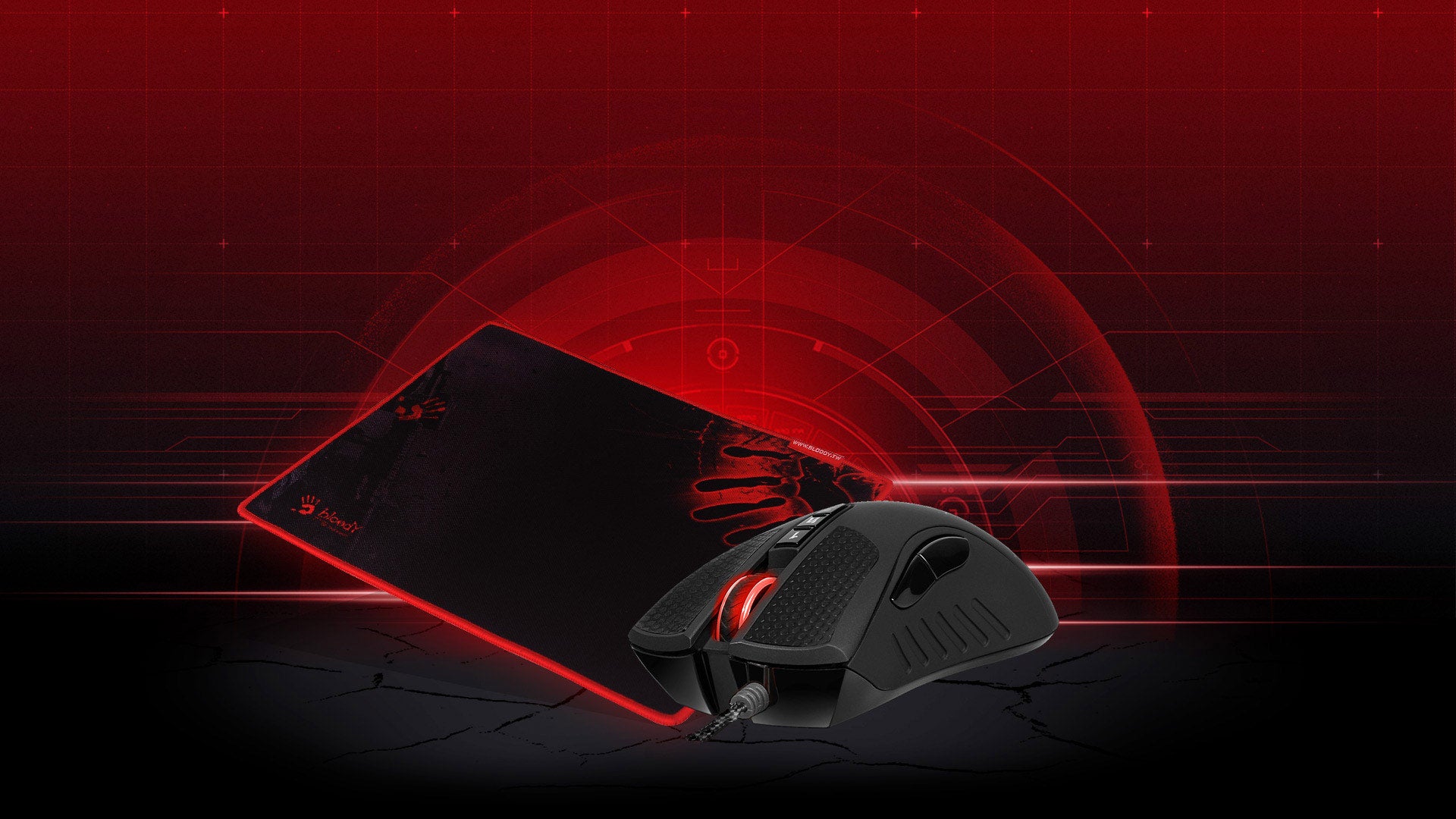 A4Tech Bloody Light Strike Bundle Gaming Mouse