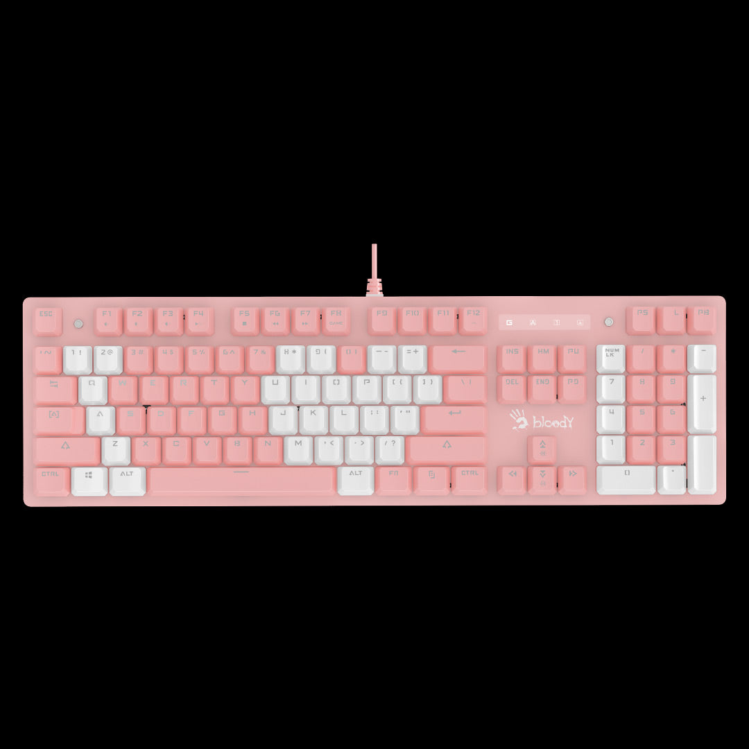 A4Tech B800 Bloody Mechanical Dual Color Light Strike Gaming Keyboard