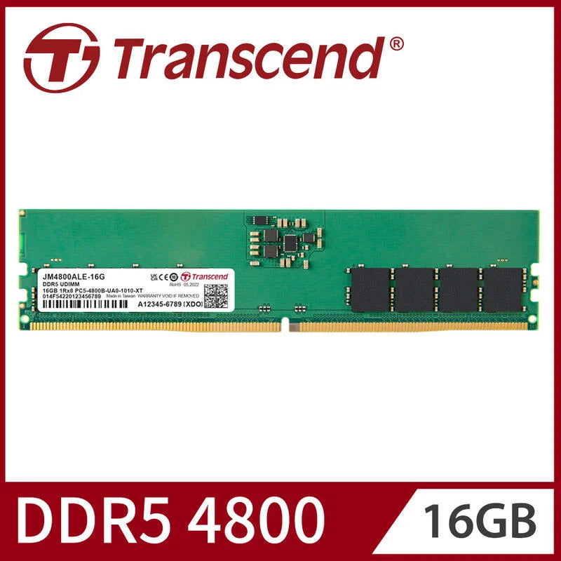 Transcend JM4800ALE DDR5-4800 Unbuffered Long-DIMM