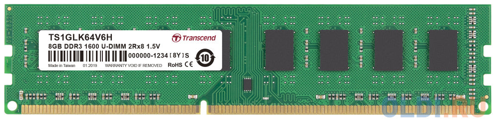 Transcend DDR3-1600 Unbuffered Long-DIMM TSLK64V6N