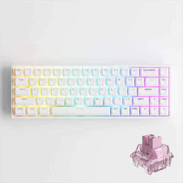 Akko 3068S Shine-Through RGB Hot-Swappable Mechanical Keyboard