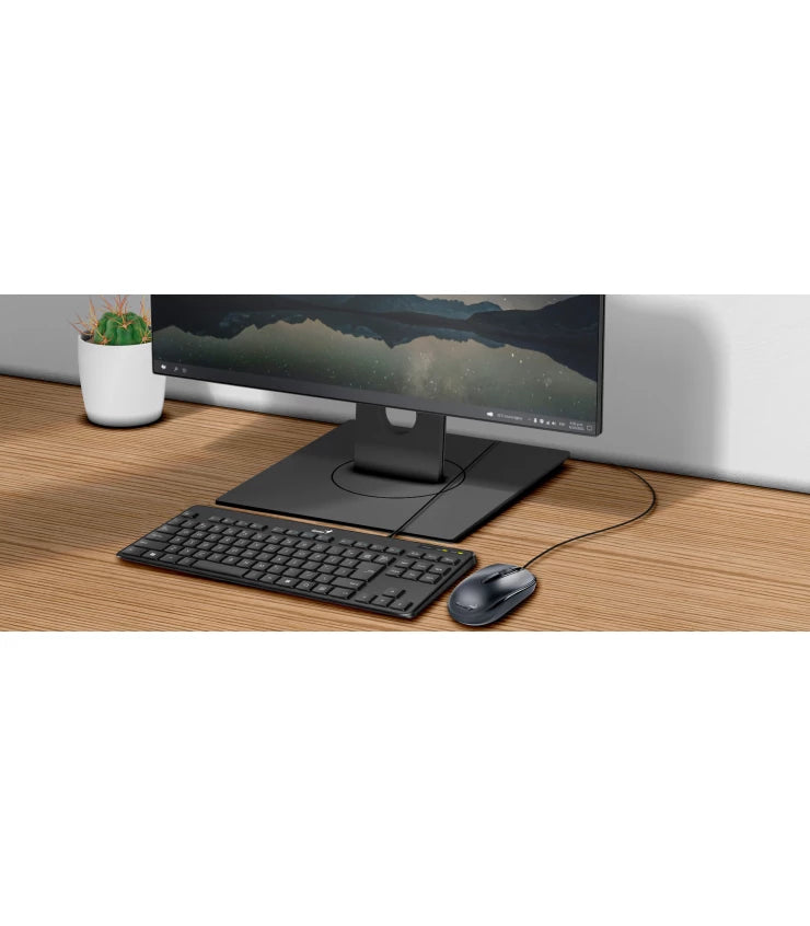 Genius Luxemate 110 USB Compact Multimedia Wired Keyboard