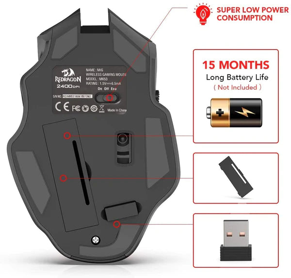 Redragon Mig Wireless Gaming Mouse (M653)