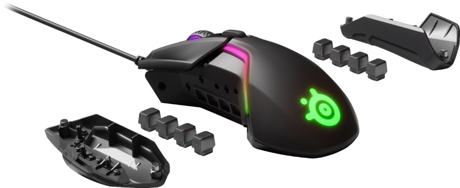SteelSeries Rival 600 With RGB Lighting Wired Optical Gaming Mouse