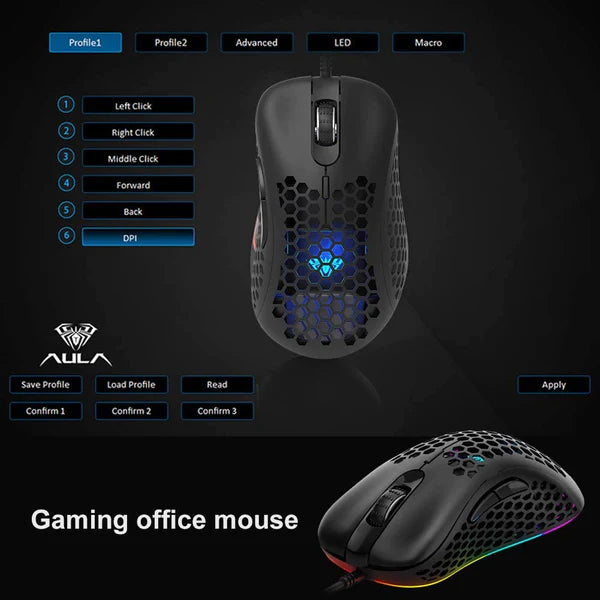 Aula F810 Wired Optical Gaming Mouse