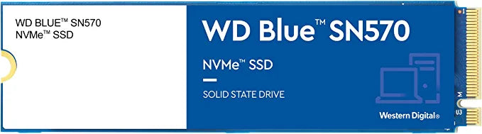 SSD-Western Digital WDS500G3B0C 500GB M.2 2280 PCIe BLUE NVME