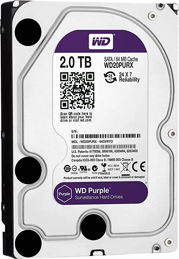 Western Digital WD20PURX 2TB Surveillance HDD