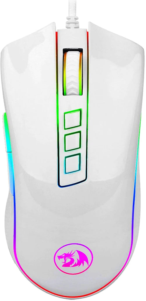 Redragon Cobra Gaming Mouse (White) (M711W)