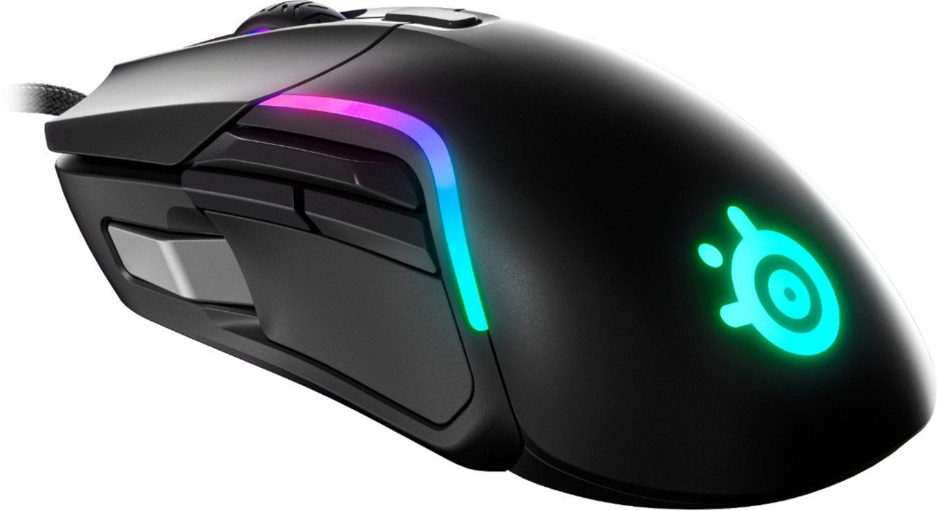 SteelSeries Rival 5 With RGB Lighting Wired Optical Gaming Mouse