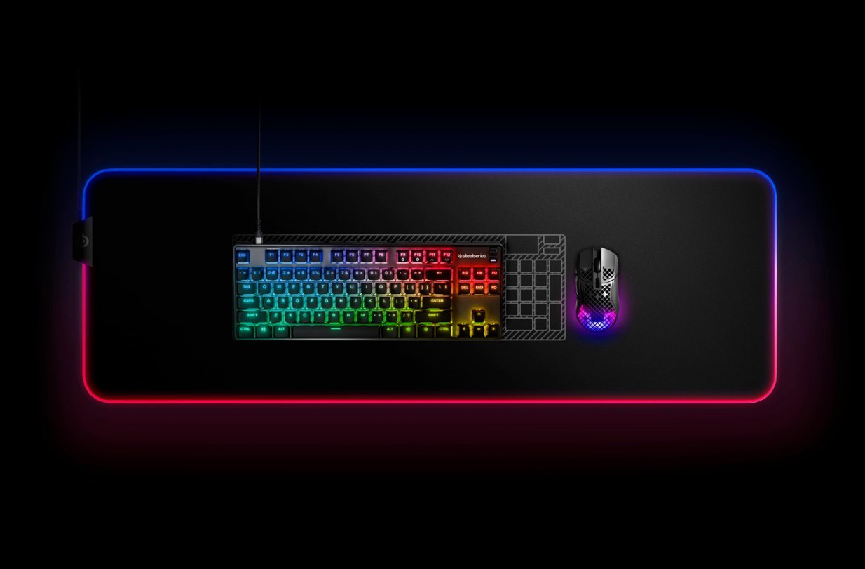 SteelSeries Apex 9 TKL Wired OptiPoint Adjustable Actuation Switch With RGB Lighting Gaming Keyboard